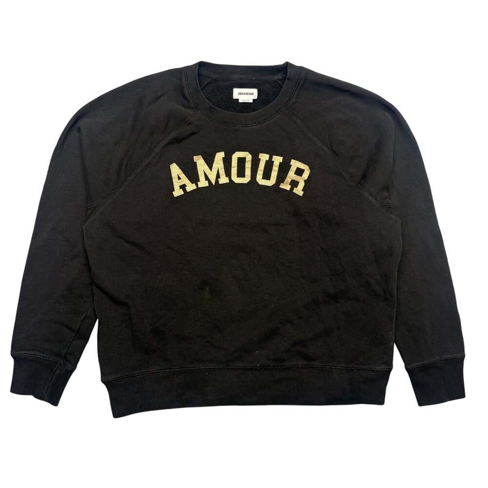 Zadig & Voltaire Upper Amour Foil Sweatshirt Women's Large Minimalist